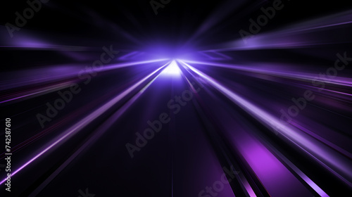 Abstract purple gradient textured background with glowing light rays and bright waves and lines