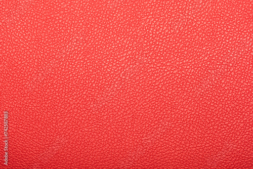 Close-up of red leather show detail and texture