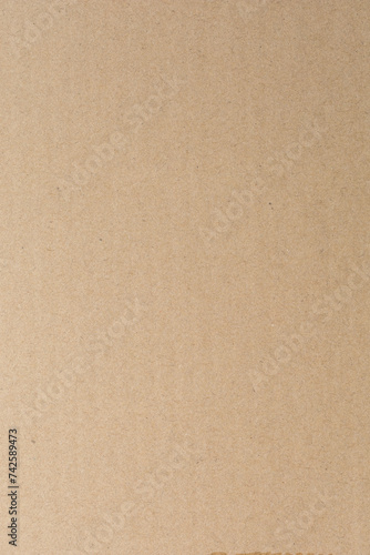 Close up of Old brown paper texture visible. Paper fibers suitable for use as background images or decorations