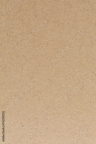 Close up of Old brown paper texture visible. Paper fibers suitable for use as background images or decorations