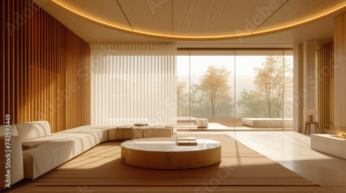 Cozy living room home interior design. Modern light house or apartment room with comfortable sofa, luxury stylish trendy couch and livingroom decor background. Living room furniture store concept .