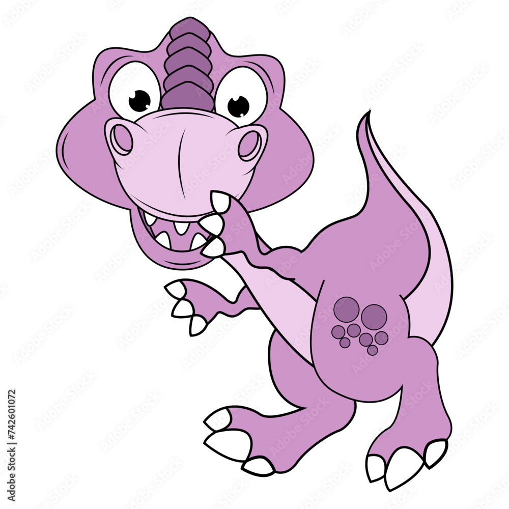 Fototapeta premium cute dinosaur animal cartoon
