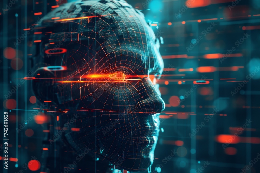 AI Brain Chip data. Artificial Intelligence visionary human future outlook mind circuit board. Neuronal network quantum simulation smart computer processor cardiac ct AI Brain Chip data. Artificial Intelligence visionary human future outlook mind circuit board. Neuronal network quantum simulation smart computer processor cardiac ct