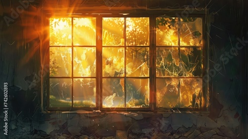 sun splushed window
