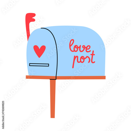 Cute postbox for love letters.