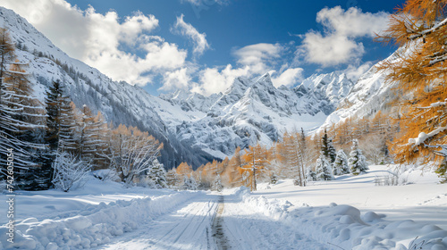 Mountain touring, winter and autumn.