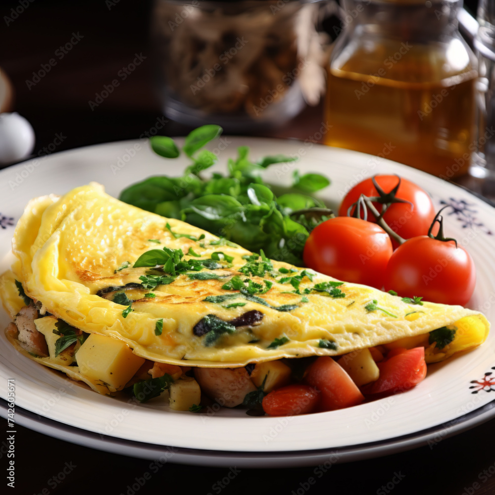 Omelette with Mushrooms and Fresh Herbs Omelette with Mushrooms and Fresh Herbs