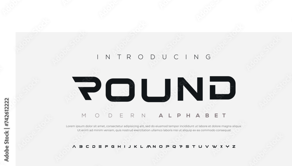 Round modern creative minimal alphabet small letter logo design - obrazy, fototapety, plakaty 