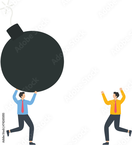 Bomb and Terrorism, Explosion or Bombing Attack, Terrorist act and Security threat concept,
