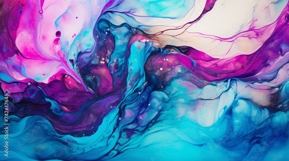 A Canvas Drenched in a Riot of Color, Unbound by Form and Defined by Pure Abstract Energy.
