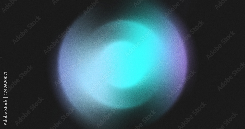 Vibrant grainy gradient abstract background glowing color shape on black background colorful poster web banner design