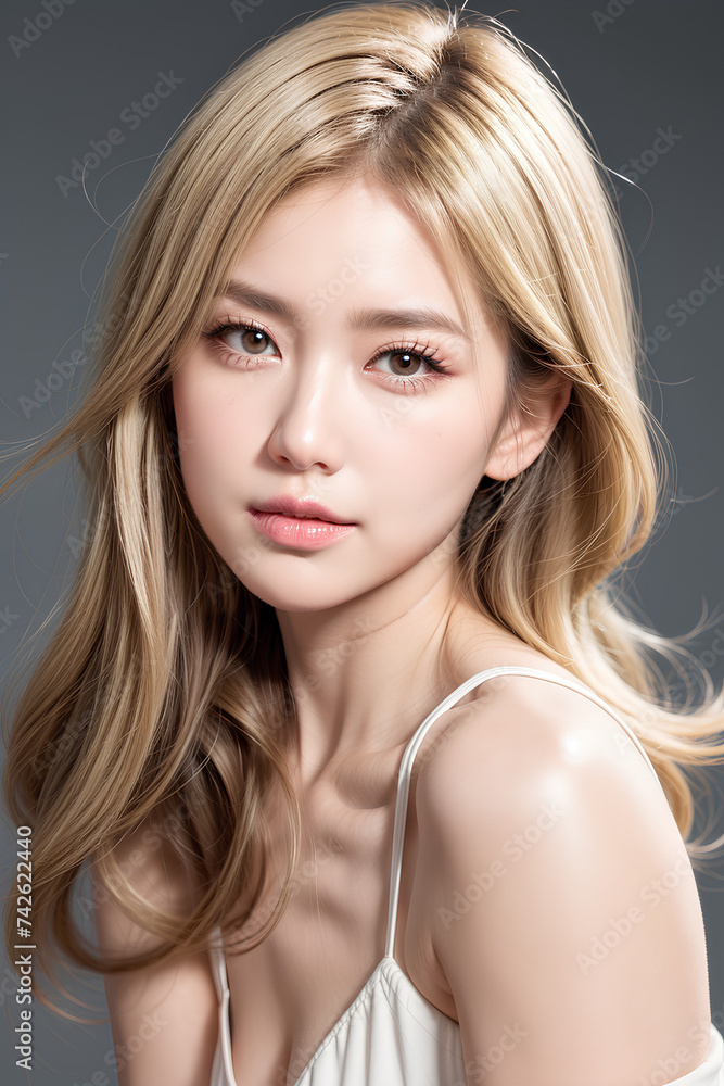 Gorgeous Asian Young Female Model - Fashion or Cosmetics Model - Surreal Beauty with Perfect Fine Features - Beautiful Smooth Hair Gorgeous Asian Young Female Model - Fashion or Cosmetics Model - Surreal Beauty with Perfect Fine Features - Beautiful Smooth Hair