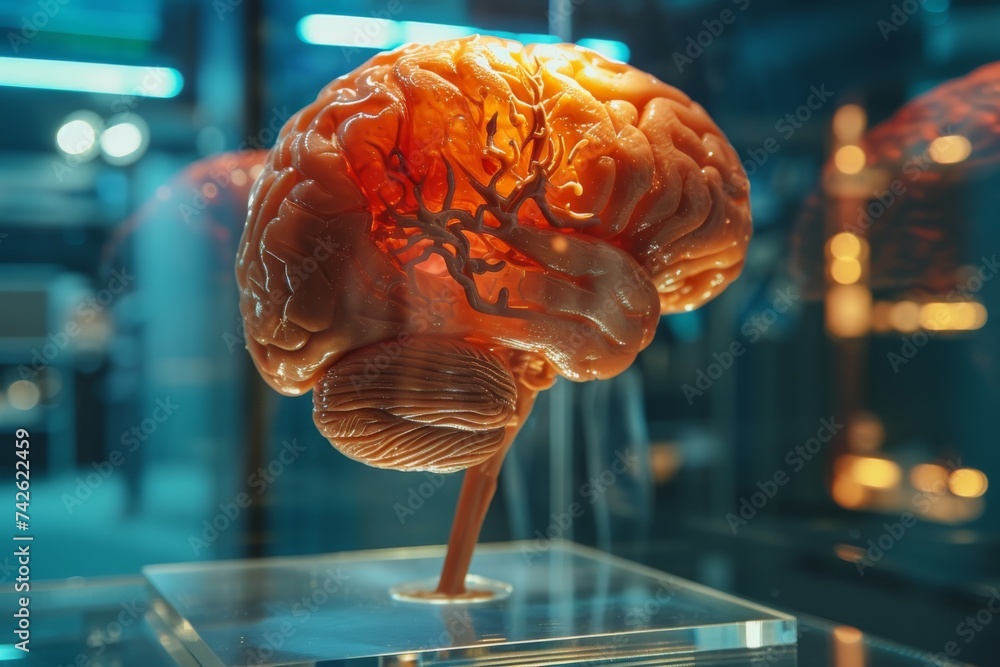 AI Brain Chip classification. Artificial Intelligence central human ...