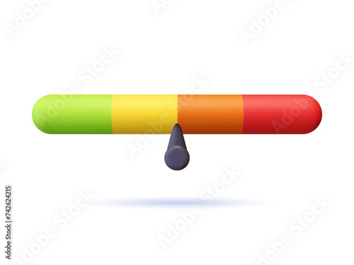 3D speed vector icon.