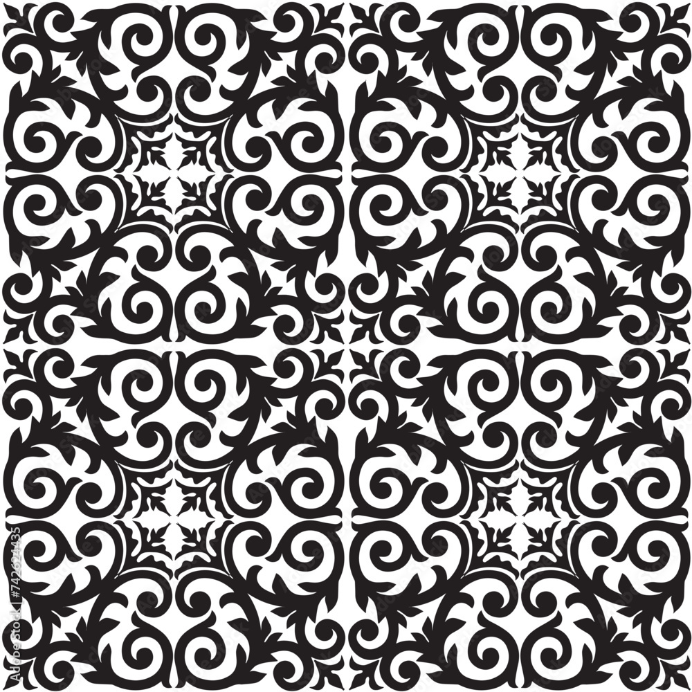 Fototapeta premium Seamless pattern. wallpaper swirl background