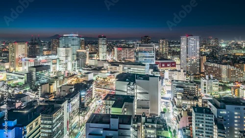 【神奈川県・川崎市】川崎の都市夜景　タイムラプス映像　フィックス　
Kawasaki city night view - Kanagawa, Japan - Timelapse video - fix photo