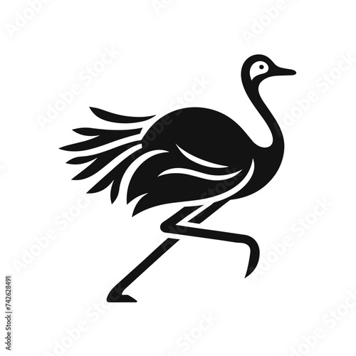 illustration of a Ostrich bird