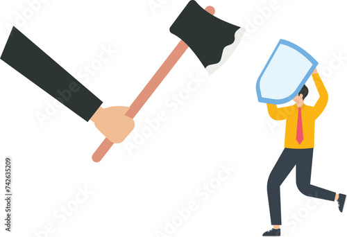 Aggression violence abuse and victim crime, Harassment or angry problem concept,
