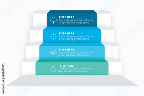 Steps to starting a business template. Vector illustration. It can be used for workflow layout, diagrams, presentations, infographics, and timelines.