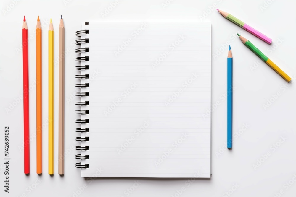 notebook and pencils notebook and pencils