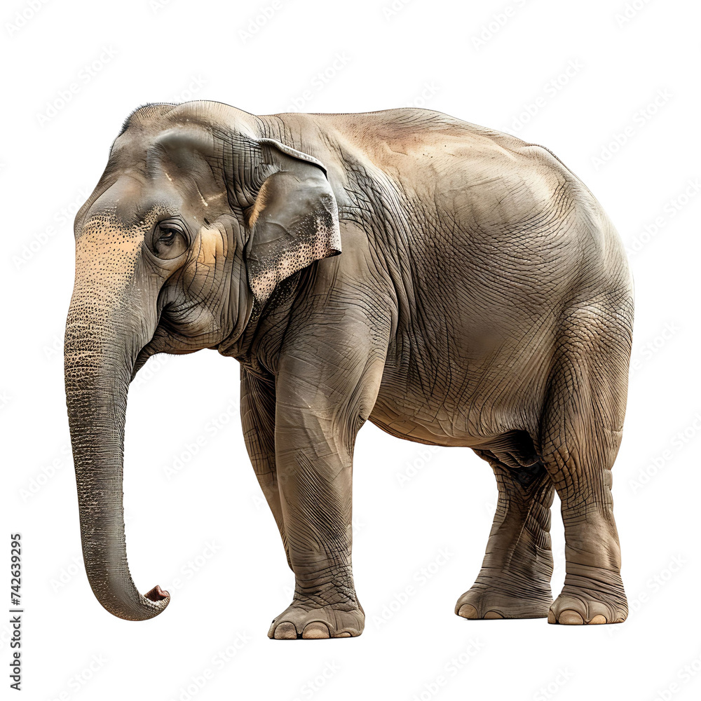 Obraz premium Elephant on isolated background