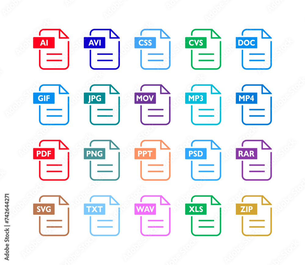 Flat icons set design for app. Flat icons set design for app.