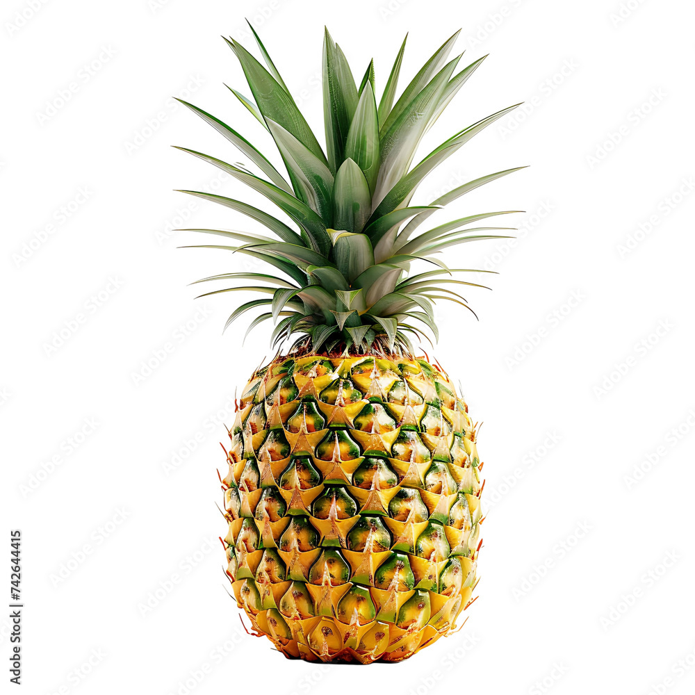 Obraz premium pineapple on isolated background