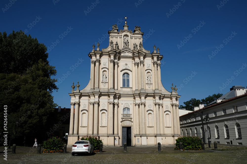 Church of St. Joseph of the Visitationists in the Old Town of Warsaw city, capital of Poland