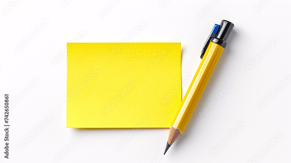 sticky note with pen sticky note with pen
