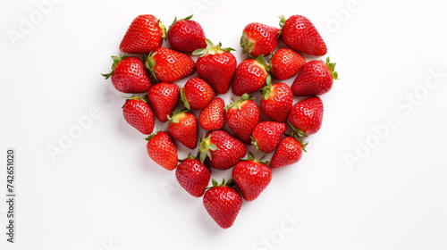 heart shaped strawberries