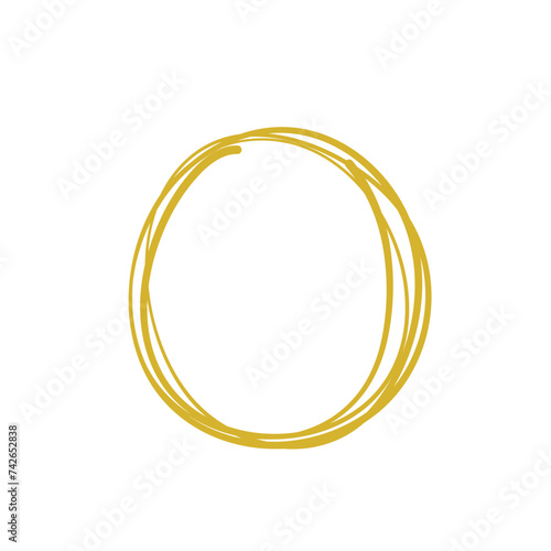 Hand Drawn Golden Circle