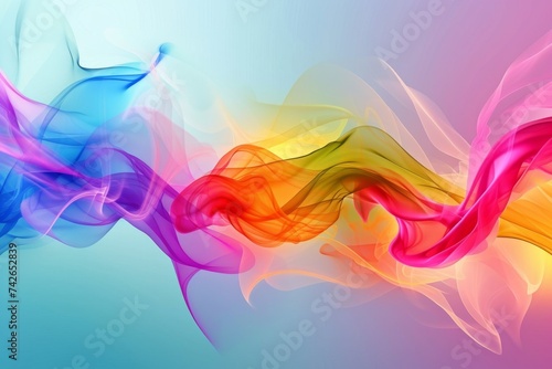 Colorful Rainbow vivid Copy Spcae Design. Vivid space wallpaper ethereal abstract background. Gradient motley merge lgbtq pride colored neon illustration peridot