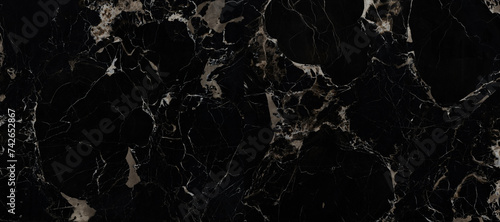 Black marble natural pattern for background, abstract black and white.