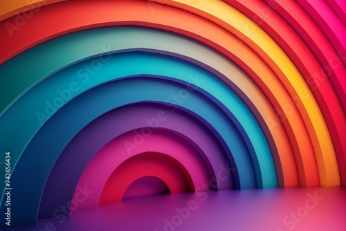 Colorful Rainbow marriage equality Copy Spcae Design. Vivid vivid wallpaper immaterial abstract background. Gradient motley contradictory lgbtq pride colored neon illustration fuse photo