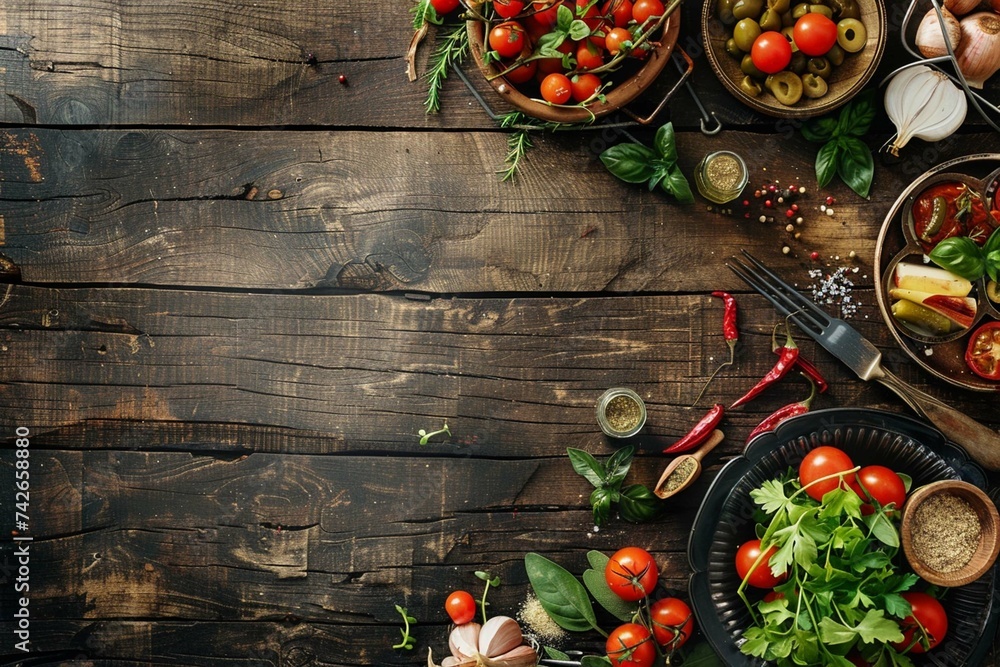 vegetables on table vegetables on table