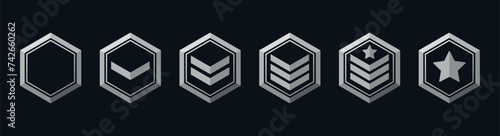 Line of military ranks. Rating system in the game photo