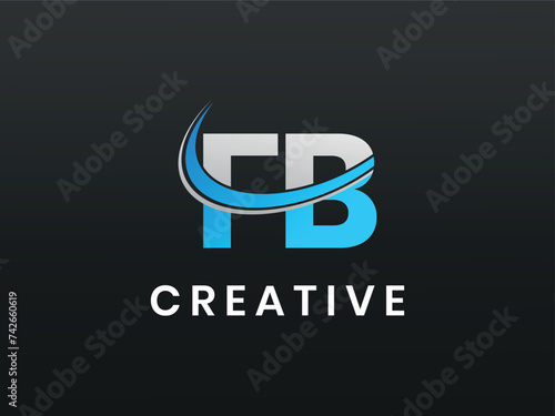 Free Download letter FB or BF logo design,  FB Letter Initial Icon Logo Design Vector Illustration . - GFXLoad
