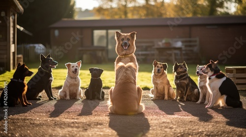 obedience dog teaching