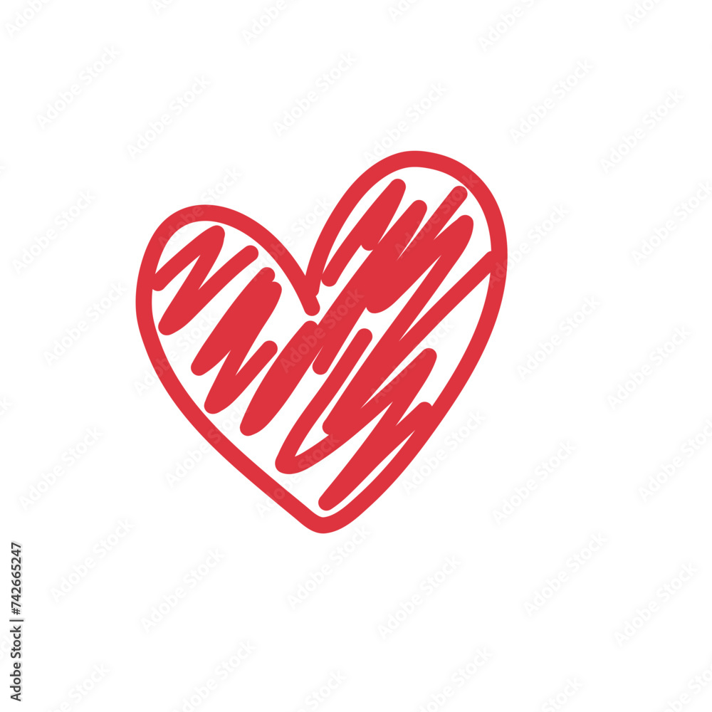 Obraz premium Doodle Heart