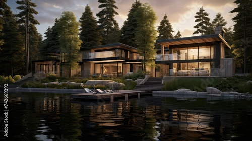 retreat luxury lake home © PikePicture
