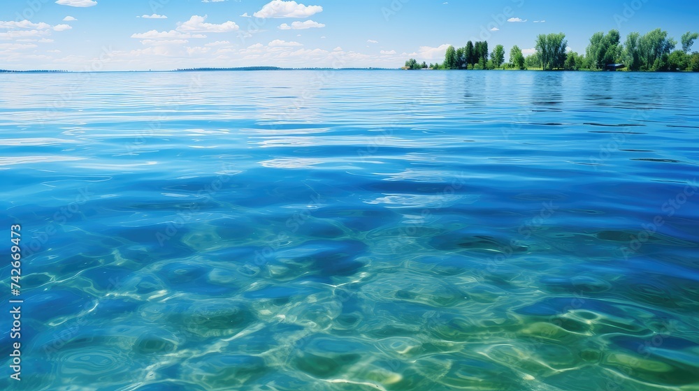 Obraz premium ripple lake surface