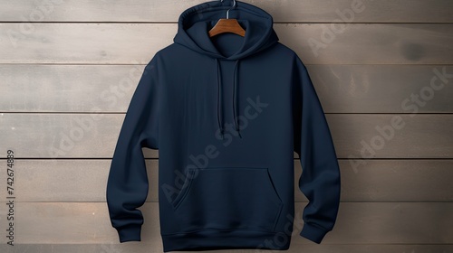 style navy blue hoodie © PikePicture