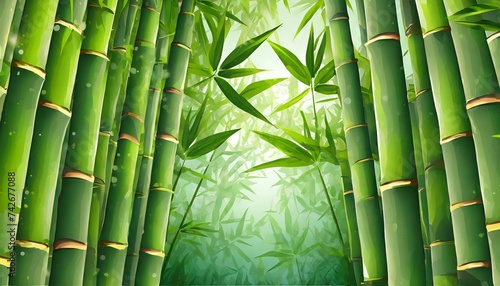 竹、竹林、イラスト素材