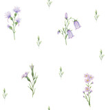 a light summer pattern with flowers