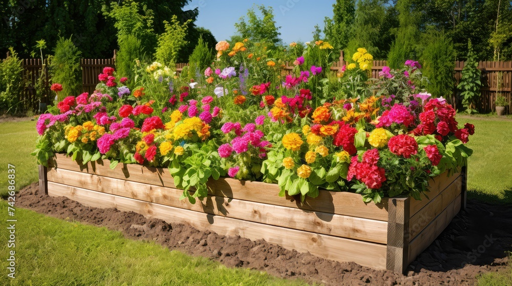 gardening raised flower bed
