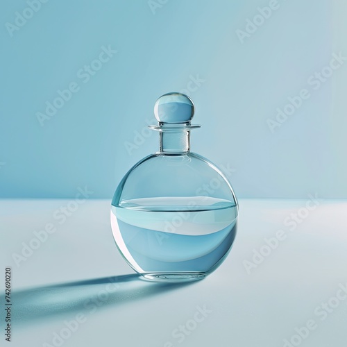 a luxury modern liquid fragrance perfume bottle with a nice scent