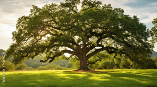 ancient charter oak tree