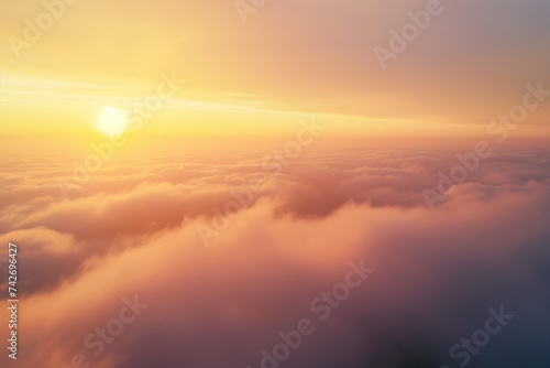 Sunrise breaking through the clouds background image