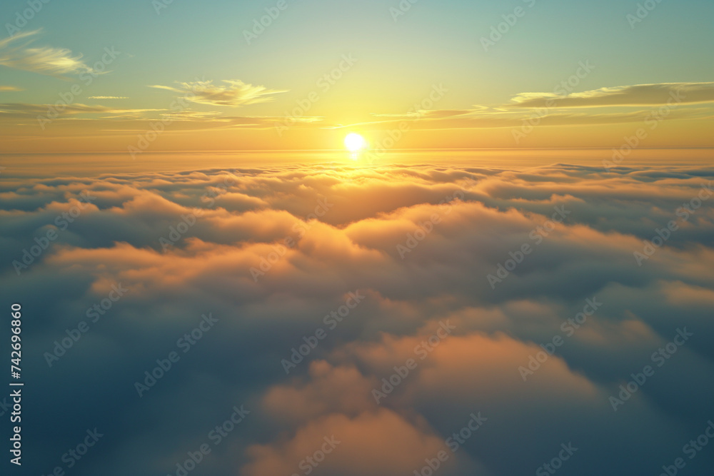 Sunrise breaking through the clouds background image Sunrise breaking through the clouds background image