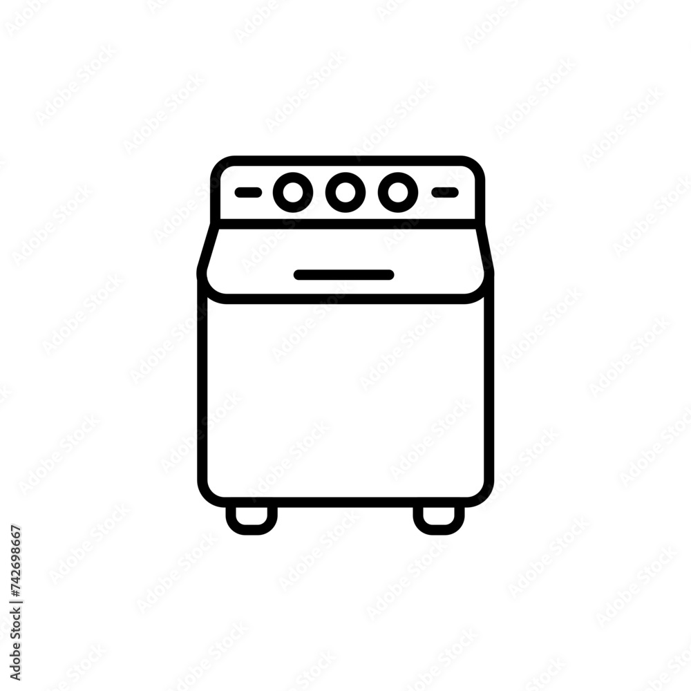 Washing machine outline icons, minimalist vector illustration ,simple transparent graphic element .Isolated on white background Washing machine outline icons, minimalist vector illustration ,simple transparent graphic element .Isolated on white background